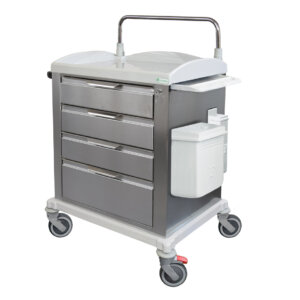 chariot en acier inox