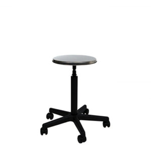 tabouret tournant avec siege en acier inox