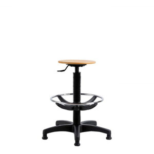 tabouret tournant en bois