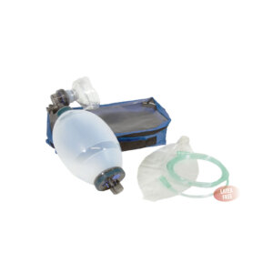 set de insufflateur de reanimation en silicone avec sac en nylon